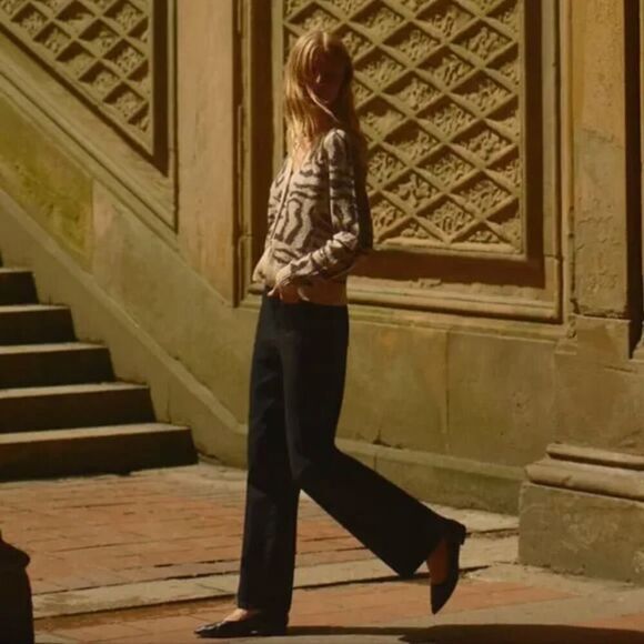 NEW Madewell The Perfect Vintage Wide-Leg Jean in Black Rinse Wash,‎ 28 - Picture 3 of 15